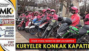 Kuryeler düşük maaş nedeni ile kontak kapattı