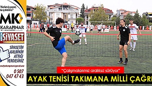 Pamukkale Belediyesi ayak tenisi takımına milli çağrı