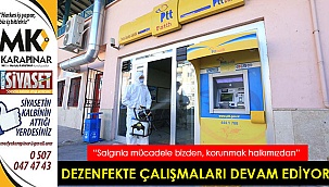 Pamukkale Belediyesi dezenfekte çalışmalarını sürdürüyor