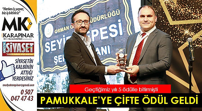 Pamukkale’ye çifte ödül geldi