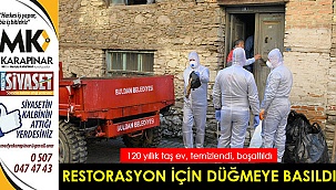 Restorasyon için düğmeye basıldı