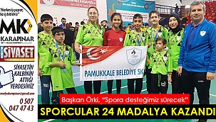 Sporcular 24 madalya kazandı
