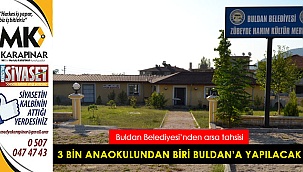 3 bin anaokulundan biri Buldan’a yapılacak