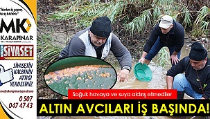 Altın avcıları iş başında