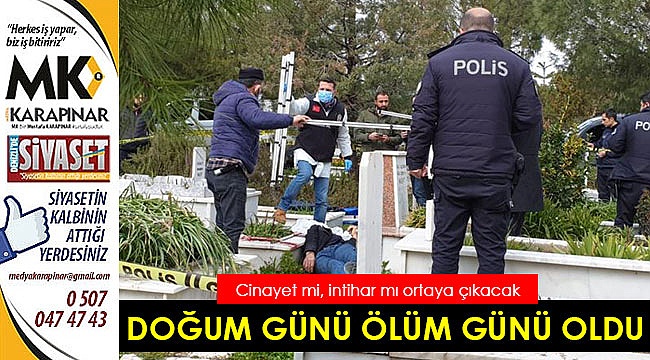 Babasının mezarı başında başından vurulmuş halde bulundu