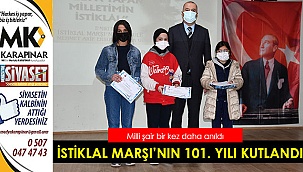 Buldan’da İstiklal Marşı'nın Kabulünün 101. yılı kutlandı