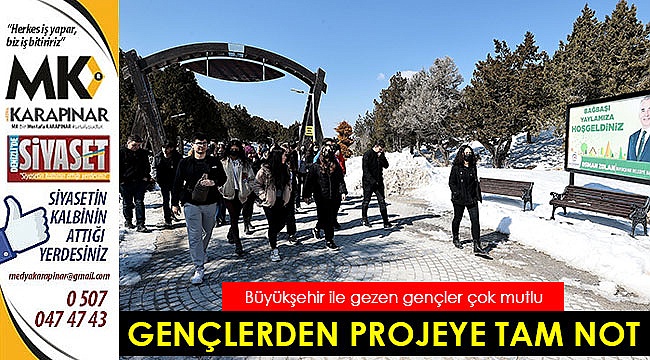 Büyükşehir ile gezen gençler çok mutlu