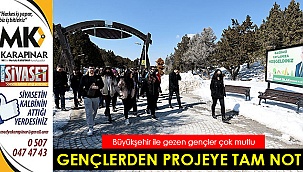 Büyükşehir ile gezen gençler çok mutlu