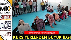 Cimnastik kurslarına minik kursiyerlerden yoğun ilgi