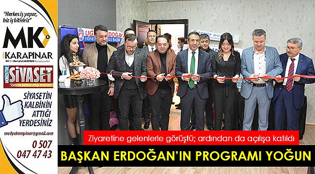 DTO Başkanı Erdoğan’ın programı yoğun