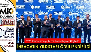 İhracatın yıldızları ödüllendirildi