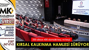 Kırsal kalkınma hamlesi sürüyor