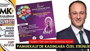 Pamukkale Belediyesi 8 Mart’a özel etkinlik düzenledi