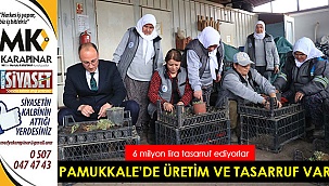 Pamukkale Belediyesi'nden hem üretim, hem tasarruf