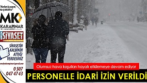 Personele idari izin verildi