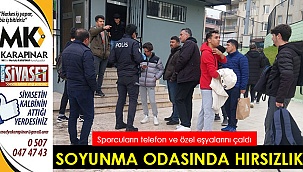 Soyunma odasında hırsızlık