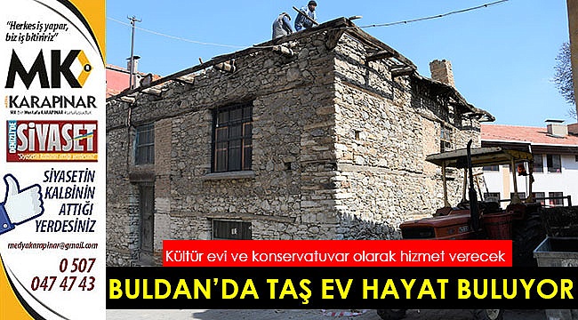 Taş ev hayat buluyor