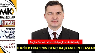 Terziler Odasının genç başkanı hızlı başladı
