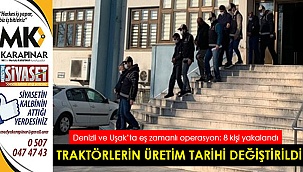 Traktörlerin üretim tarihi değiştirildi