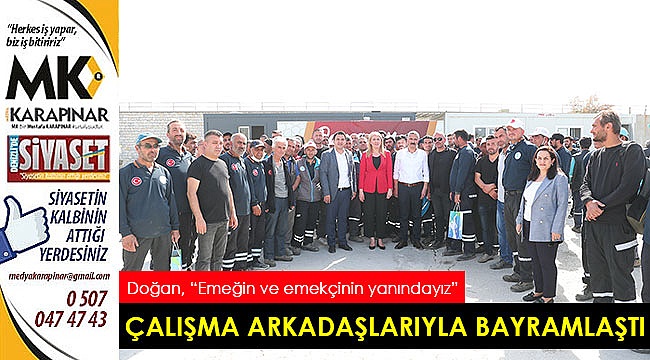Başkan Doğan çalışma arkadaşları ile bayramlaştı