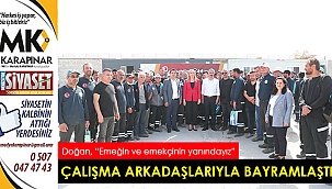 Başkan Doğan çalışma arkadaşları ile bayramlaştı