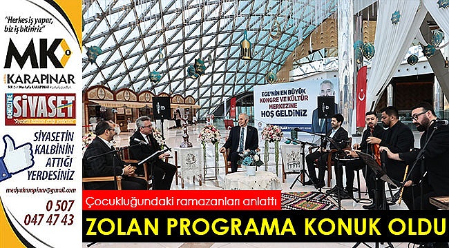Başkan Zolan “Büyükşehir’le İftar Vakti” programına konuk oldu