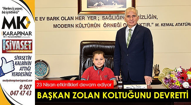 Başkan Zolan koltuğunu devretti