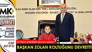 Başkan Zolan koltuğunu devretti