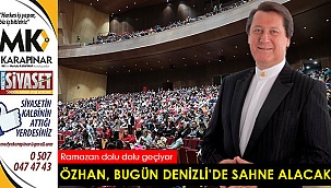 Bu akşam Ahmet Özhan sahne alacak
