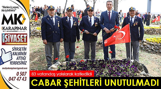 Cabar şehitleri unutulmadı