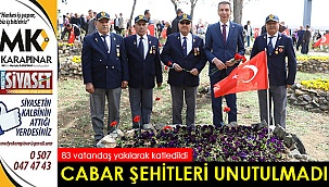Cabar şehitleri unutulmadı