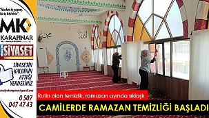 Camilerde ramazan temizliği başladı