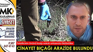 Cinayet bıçağı arazide bulundu
