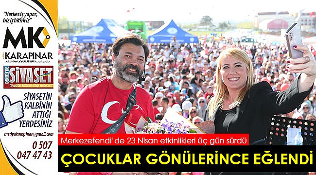 Çocuklar gönüllerince eğlendi