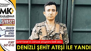 Denizli şehit ateşi ile yandı