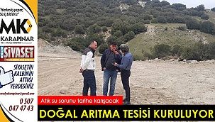 Doğal arıtma tesisi kuruluyor