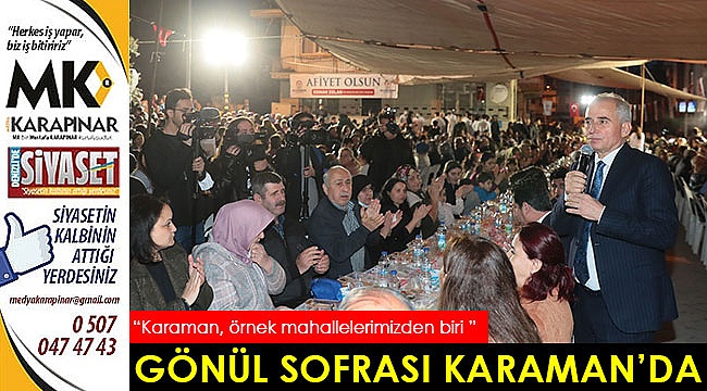Gönül sofrası Karaman’da