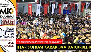 İftar sofrası Karakova'da kuruldu