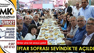 İftar sofrası Sevindik'te kuruldu
