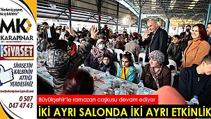 İki ayrı salonda iki ayrı etkinlik