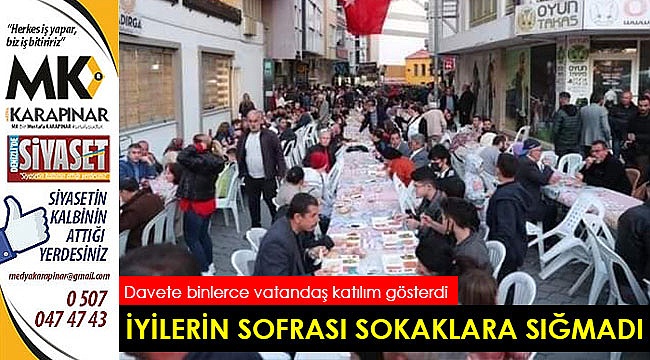 İYİ’lerin sofrası sokaklara sığmadı
