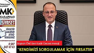 “Kendimizi sorgulamak için fırsattır”
