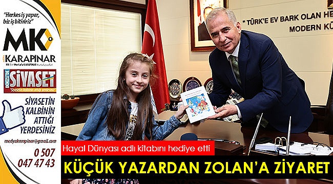 Küçük yazardan Başkan Zolan’a ziyaret