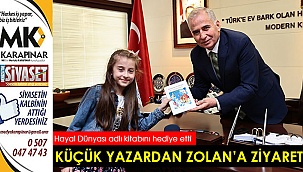 Küçük yazardan Başkan Zolan’a ziyaret