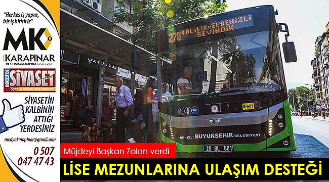 Lise mezunlarına ulaşım desteği