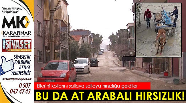 Mahalleli at arabalı hırsızların peşine düştü