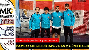 Pamukkale Belediyespor’dan 2 güzel haber
