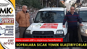 Sofralara sıcak yemek ulaştırıyorlar