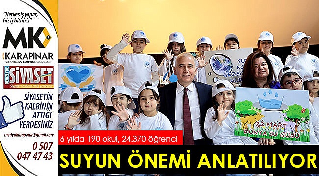 Suyun önemi anlatılıyor