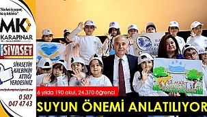Suyun önemi anlatılıyor